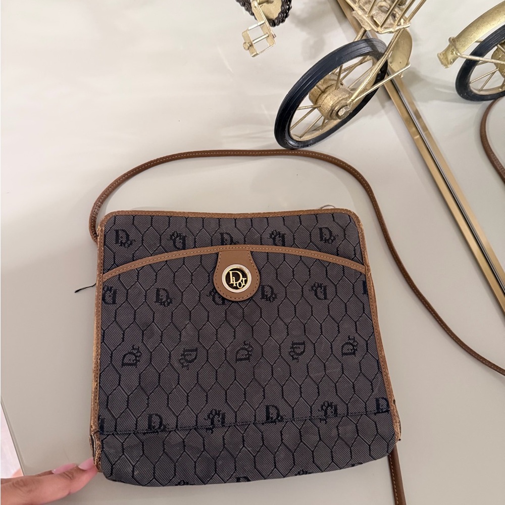 Vintage Dior Honeycomb Crossbody Bag